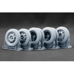 Scalex Ww-24001w 1/24 Blitz Late V1 Weighted Wheel Set For Italeri Resin Model 3d Printed