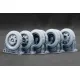 Scalex Ww-24001w 1/24 Blitz Late V1 Weighted Wheel Set For Italeri Resin Model 3d Printed