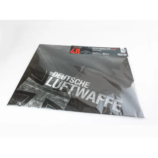 Red Fox Db-48033 1/48 Asphalt Diorama Base - Germany 380x320mm 3d Diorama Base