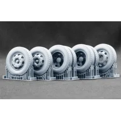Scalex Ww-24002w 1/24 Blitz Late V2 Weighted Wheel Set For Italeri Resin Model/ 3d Printed