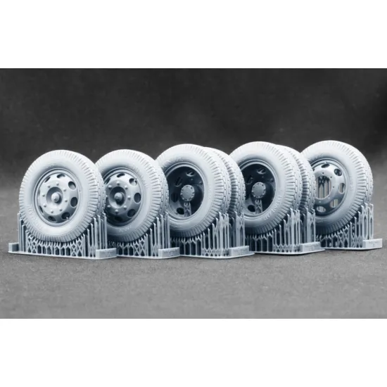 Scalex Ww-24002w 1/24 Blitz Late V2 Weighted Wheel Set For Italeri Resin Model/ 3d Printed