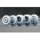 Scalex Ww-24002w 1/24 Blitz Late V2 Weighted Wheel Set For Italeri Resin Model/ 3d Printed