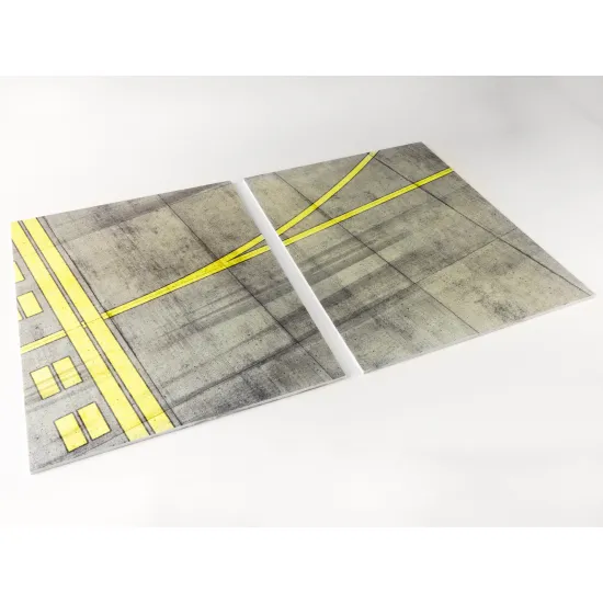 Red Fox Db-32002 1/32 Airfield Diorama Base Type 2 600x380mm Double Sheet 3d Diorama Base