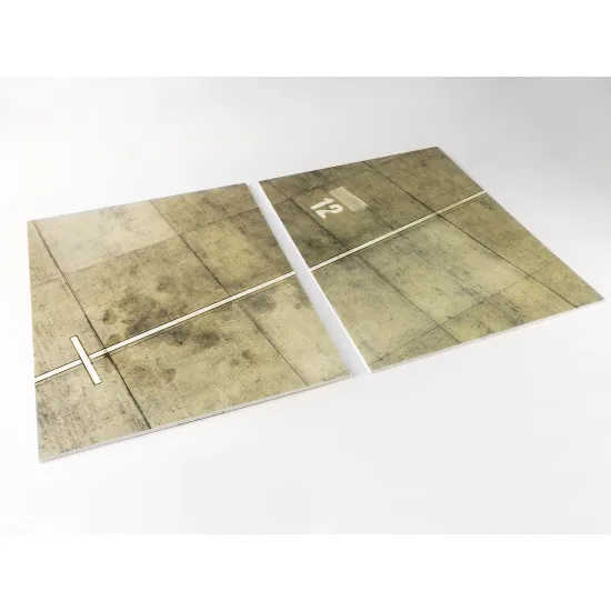 Red Fox Db-32003 1/32 Airfield Diorama Base Type 3 600x380mm Double Sheet 3d Diorama Base