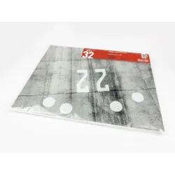 Red Fox Db-32004 1/32 Airfield Diorama Base Type 4 600x380mm Double Sheet 3d Diorama Base