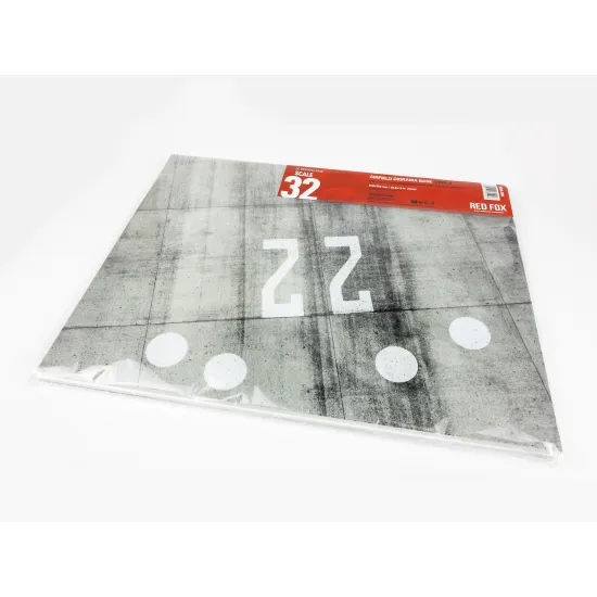 Red Fox Db-32004 1/32 Airfield Diorama Base Type 4 600x380mm Double Sheet 3d Diorama Base