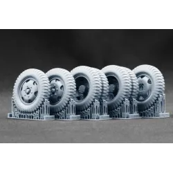 Scalex Ww-24004w 1/24 Blitz Early V2 Weighted Wheel Set For Italeri Resin Model/ 3d Printed