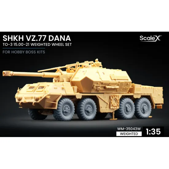 Scalex Wm-35043w 1/35 Shkh Vz 77 Dana To-3 15 00-21 Weighted Wheel Set For Hobby Boss Resin Model/ 3d Printed