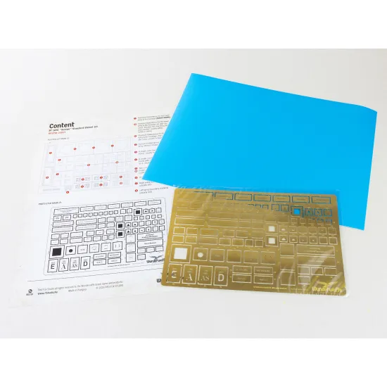 Red Fox Rfspm-24001 1/24 Messerschmitt Bf 109g Gustav Standard Stencil Set
