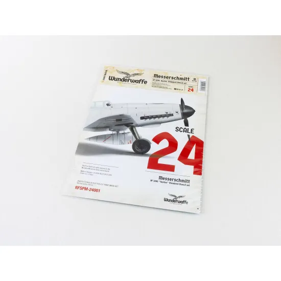 Red Fox Rfspm-24001 1/24 Messerschmitt Bf 109g Gustav Standard Stencil Set