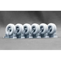 Scalex Wm-35045 1/35 Fv-603 Saracen Trak Grip 12 00-20 Ordinary Wheel Set Resin Model 3d Printed