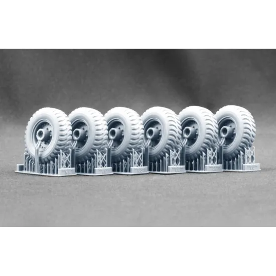 Scalex Wm-35045 1/35 Fv-603 Saracen Trak Grip 12 00-20 Ordinary Wheel Set Resin Model 3d Printed