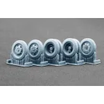 Scalex Ww-48001w 1/48 Blitz Early V1 Deformed Wheel Set For Italeri Tamiya