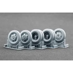 Scalex Ww-48002w 1/48 Blitz Early V2 Deformed Wheel Set For Italeri Tamiya