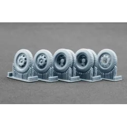 Scalex Ww-48003w 1/48 Blitz Late V1 Deformed Wheel Set For Italeri Tamiya