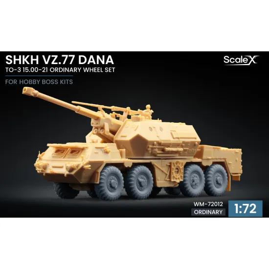 Scalex Wm-72012 1/72 Shkh Vz 77 Dana To-3 15 00-21 Ordinary Wheel Set For Hobby Boss