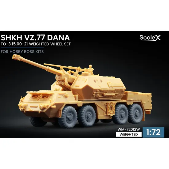 Scalex Wm-72012w 1/72 Shkh Vz 77 Dana To-3 15 00-21 Weighted Wheel Set For Hobby Boss