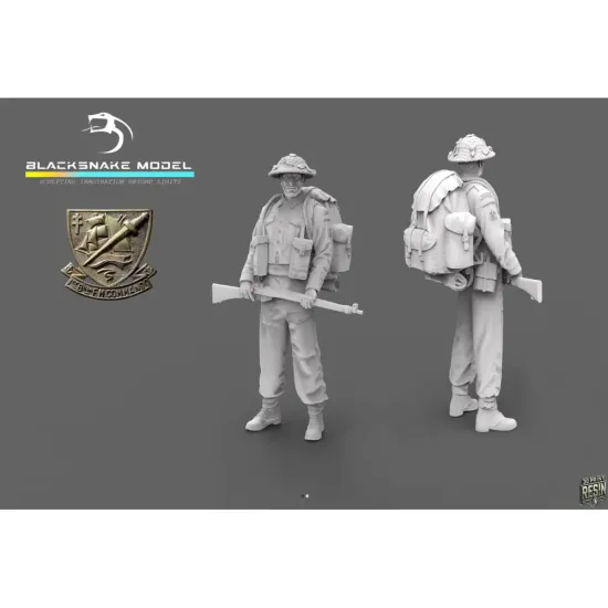 Black Snake K-01-16 1/16 Rifleman Commando Kieffer Resin Figure Kit