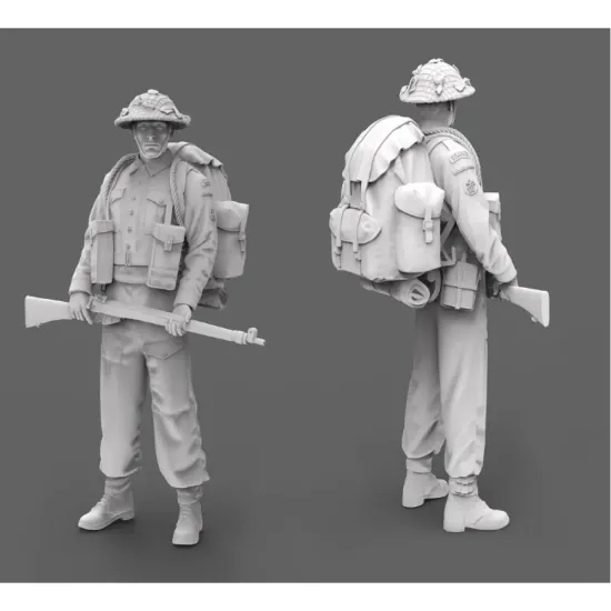 Black Snake K-01-16 1/16 Rifleman Commando Kieffer Resin Figure Kit