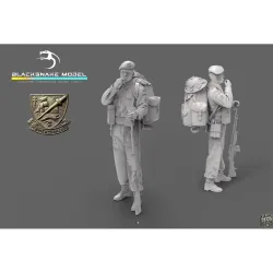 Black Snake K-02-16 1/16 Rifleman Commando Kieffer Kit 2 Resin Figure Kit