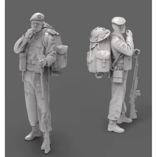 Black Snake K-02-16 1/16 Rifleman Commando Kieffer Kit 2 Resin Figure Kit