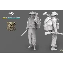 Black Snake K-05-16 1/16 Rifleman Commando Kieffer Kit 5 Resin Figure Kit