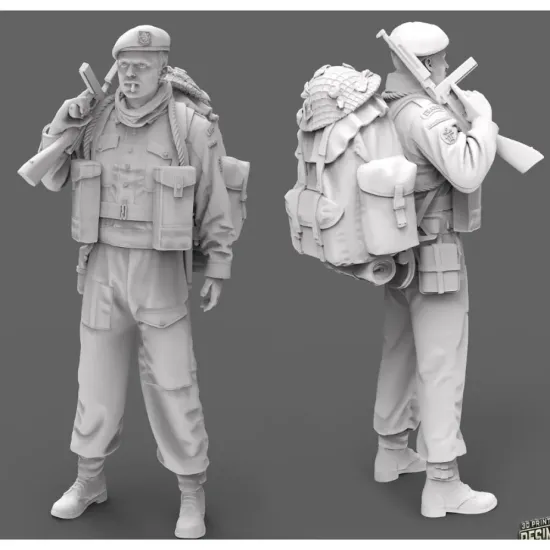Black Snake K-07-16 1/16 Rifleman Commando Kieffer Kit 7 Resin Figure Kit