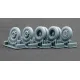 Scalex Ww-72002 1/72 Blitz Late V2 Ordinary Wheel Set For Academy Italeri