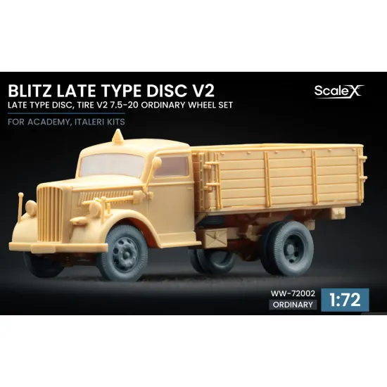 Scalex Ww-72002 1/72 Blitz Late V2 Ordinary Wheel Set For Academy Italeri