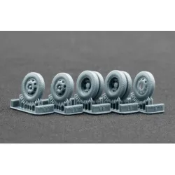 Scalex Ww-72002w 1/72 Blitz Late V2 Weighted Wheel Set For Academy Italeri