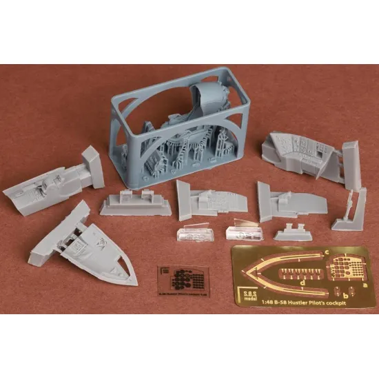 Sbs 48107 1/48 B-58 Hustler Pilot Cockpit Upgrade Set With Stanley Capsule