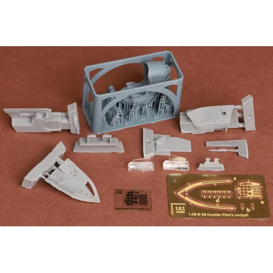 Sbsrf 4803 1/48 B-58 Hustler Pilot Cockpit Upgrade Set With Stanley Capsule