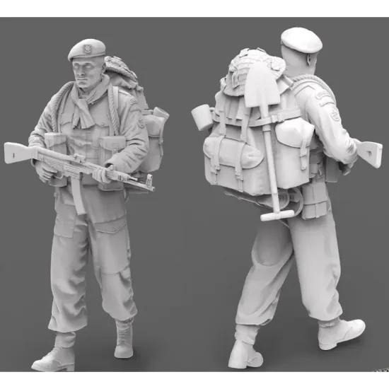 Black Snake K-08-16 1/16 Rifleman Commando Kieffer Kit 8 Resin Figure Kit