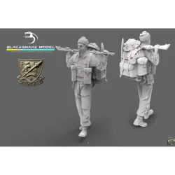 Black Snake K-09-16 1/16 Rifleman Commando Kieffer Kit 9 Resin Figure Kit