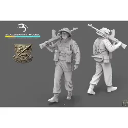 Black Snake K-11-16 1/16 Bren Commando Gunner Kieffer Kit 11 Resin Figure Kit