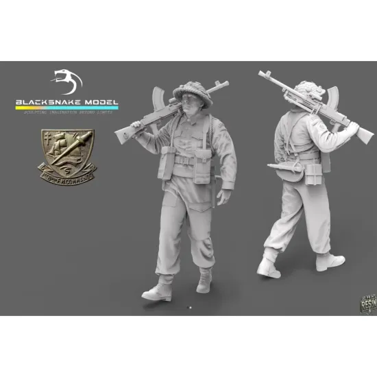 Black Snake K-11-16 1/16 Bren Commando Gunner Kieffer Kit 11 Resin Figure Kit