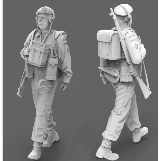 Black Snake K-13-16 1/16 Radio Commando Kieffer Resin Figure Kit
