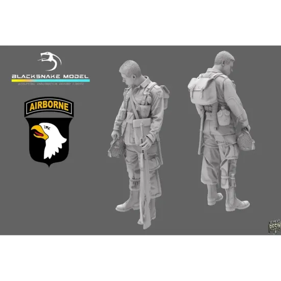 Black Snake St-02-16 1/16 101st Airborne Soldier Ww2 D-day Resin Figure Kit