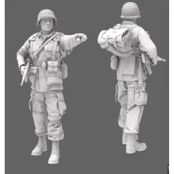 Black Snake St-06-16 1/16 101st Airborne Officer Ww2 D-day Resin Figure Kit