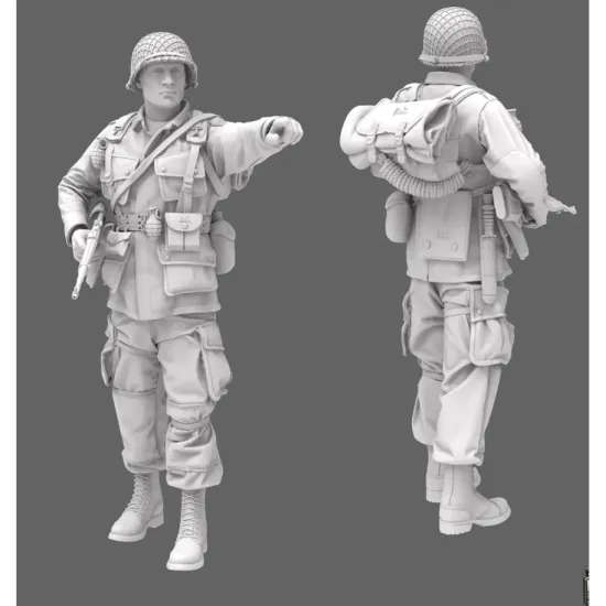Black Snake St-06-16 1/16 101st Airborne Officer Ww2 D-day Resin Figure Kit