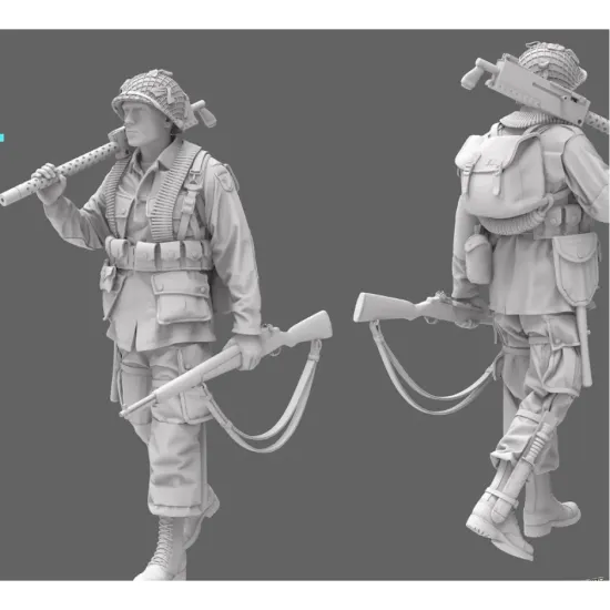 Black Snake St-13-16 1/16 101st Airborne Soldier Ww2 D-day Resin Figure Kit