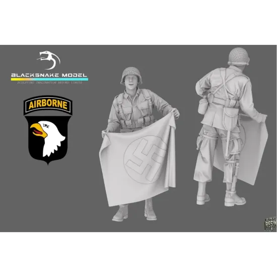 Black Snake St-15-16 1/16 101st Airborne Soldier Ww2 D-day Resin Figure Kit