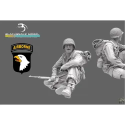 Black Snake St-18-16 1/16 101st Airborne Soldier Ww2 D-day Resin Figure Kit