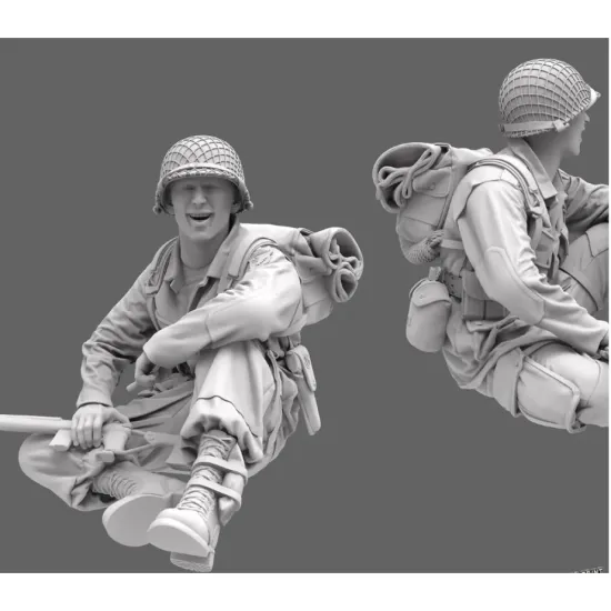 Black Snake St-18-16 1/16 101st Airborne Soldier Ww2 D-day Resin Figure Kit