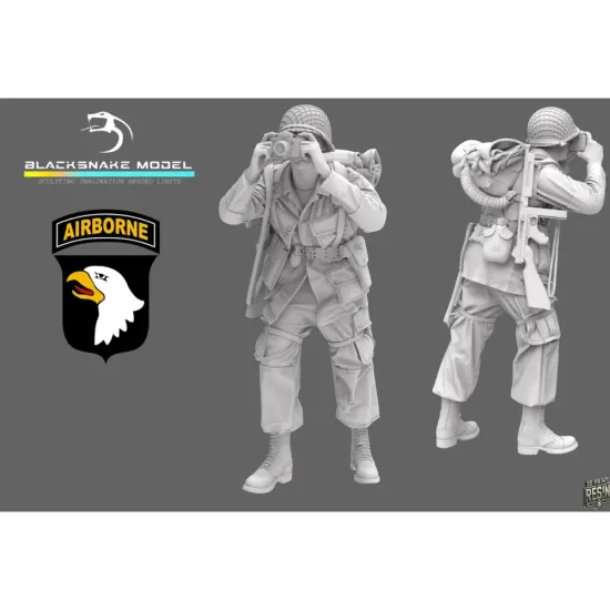 Black Snake St-19-16 1/16 101st Airborne Soldier Ww2 D-day Resin Figure Kit