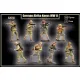 Mars Figures 32056 1/32 German Afrika Korps Wwii 15 Figures 8 Poses