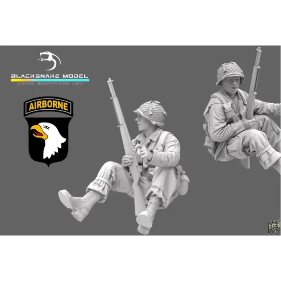 Black Snake St-21-16 1/16 101st Airborne Soldier Ww2 D-day Resin Figure Kit
