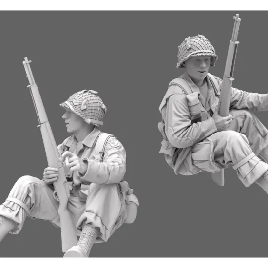 Black Snake St-21-16 1/16 101st Airborne Soldier Ww2 D-day Resin Figure Kit