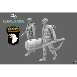 Black Snake St-10/11-16 1/16 101st Airborne Soldiers 2 Figures Ww2 D-day Resin Figure Kit