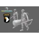 Black Snake St-10/11-16 1/16 101st Airborne Soldiers 2 Figures Ww2 D-day Resin Figure Kit